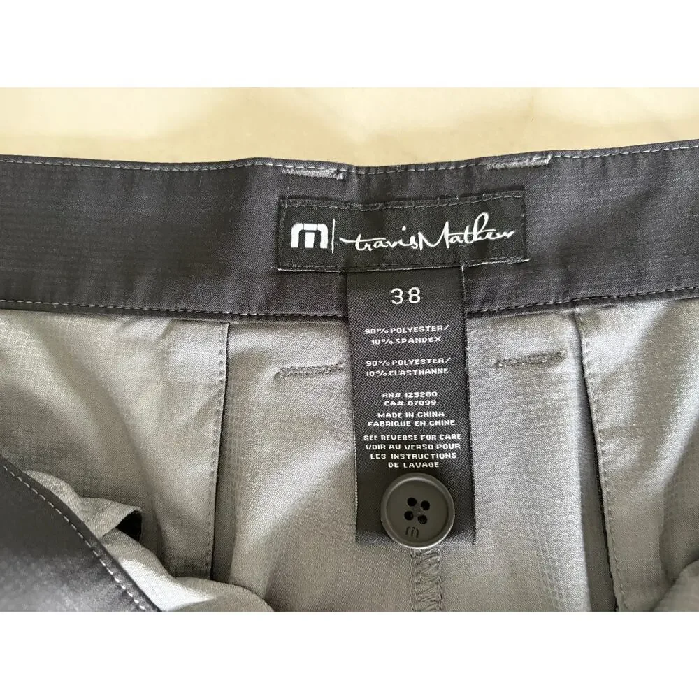 Travis Mathew Beck Mens Golf Shorts in charcoal GRAY Size 36 Sport Casual